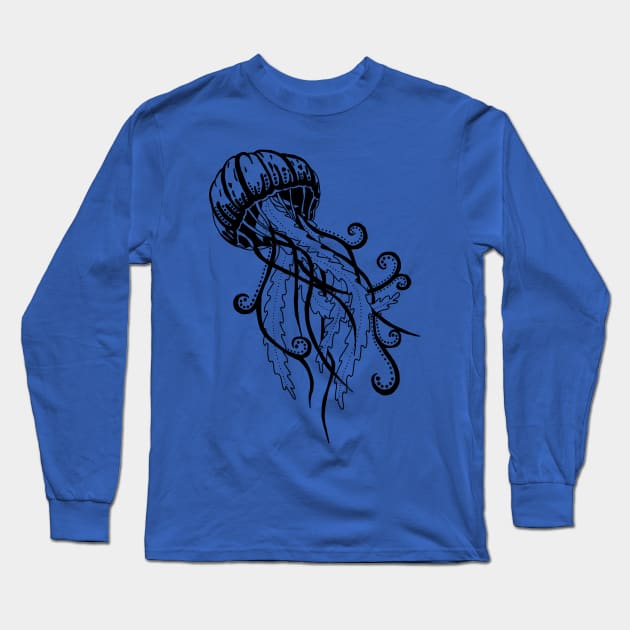 Transparent Jellyfish Long Sleeve T-Shirt by MissLohva